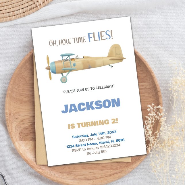 Aeroplane Birthday Invitations (Airplane Birthday Invitations)