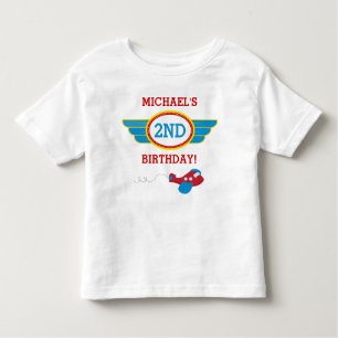Aeroplane Birthday T-shirt Toddler Kid