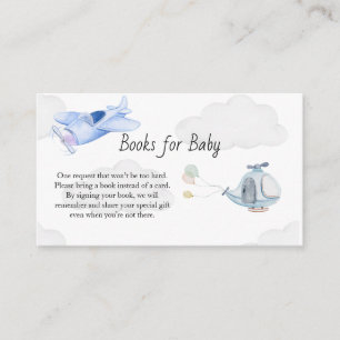 Aeroplane Books for Baby Enclosure Card