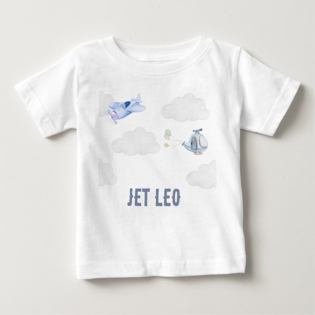 Aeroplane Boy Personalised T-Shirt for Kid (Front)