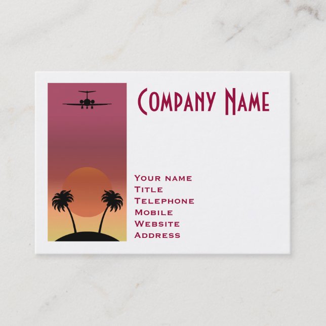 Aeroplane Business Card (Front)