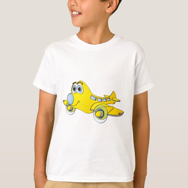 Aeroplane Cartoon T-Shirt (Front)
