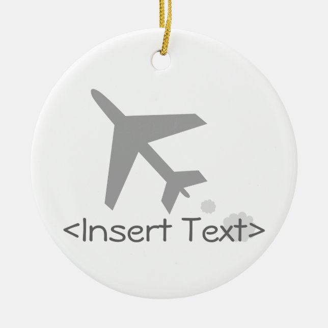 Aeroplane Ceramic Ornament (Front)