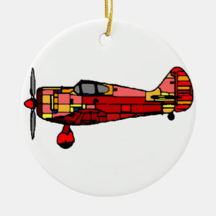 aeroplane ceramic ornament