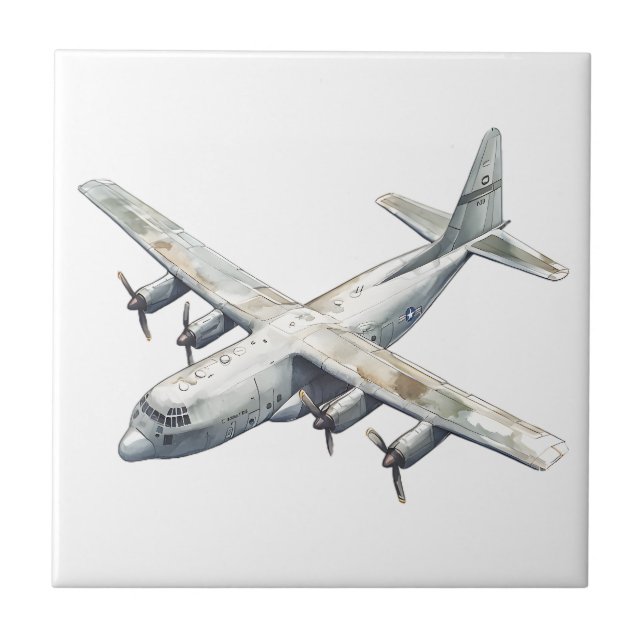 Aeroplane Ceramic Tile (Front)