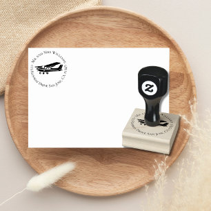 Aeroplane Cessna Pilot Aviation Rubber Stamp