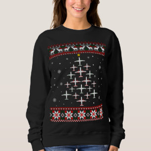 Aeroplane Christmas Funny Ugly Xmas Sweater