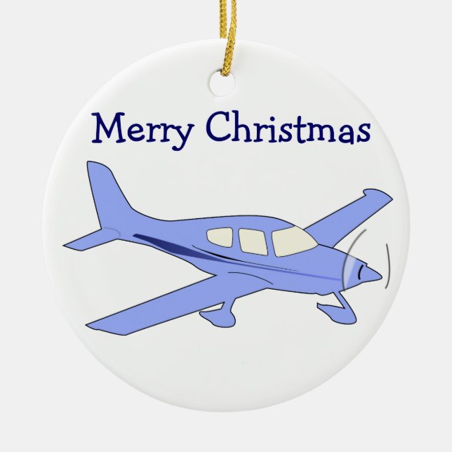 Aeroplane Christmas Ornaments (Front)