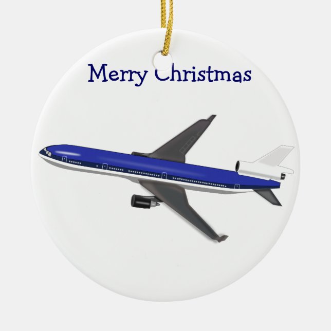 Aeroplane Christmas Ornaments (Front)