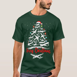 Aeroplane Christmas Tree ts T-Shirt