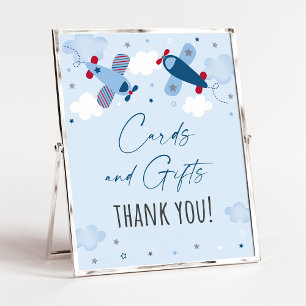 Aeroplane Clouds Birthday Cards & Gifts Sign