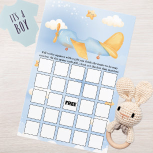 Aeroplane,Clouds & Stars, Blue, Baby Boy,Cute