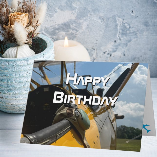 Aeroplane cockpit, Cool Aviation Pilot Birthday  Card (Creator Uploaded)
