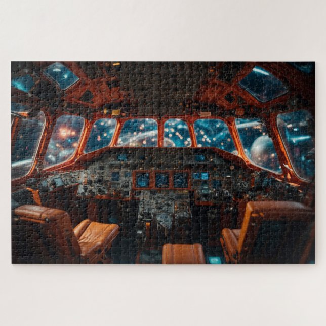 Aeroplane cockpit jigsaw puzzle (Horizontal)