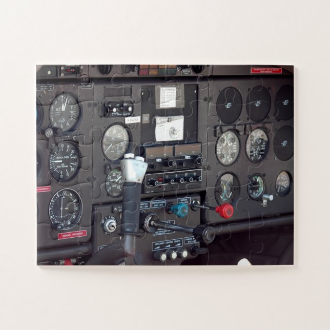 Aeroplane cockpit jigsaw puzzle (Horizontal)