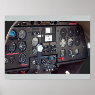 Aeroplane Cockpit Poster