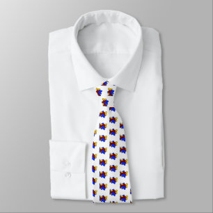 Aeroplane Cute Colourful Cartoon Kids Plane Tie
