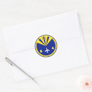 Aeroplane Design Classic Round Sticker