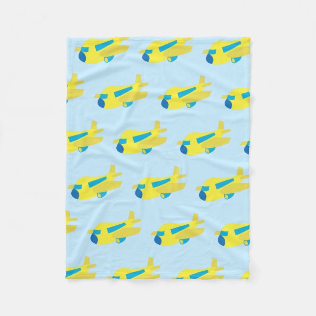 Aeroplane Design Fleece Blanket (Front)