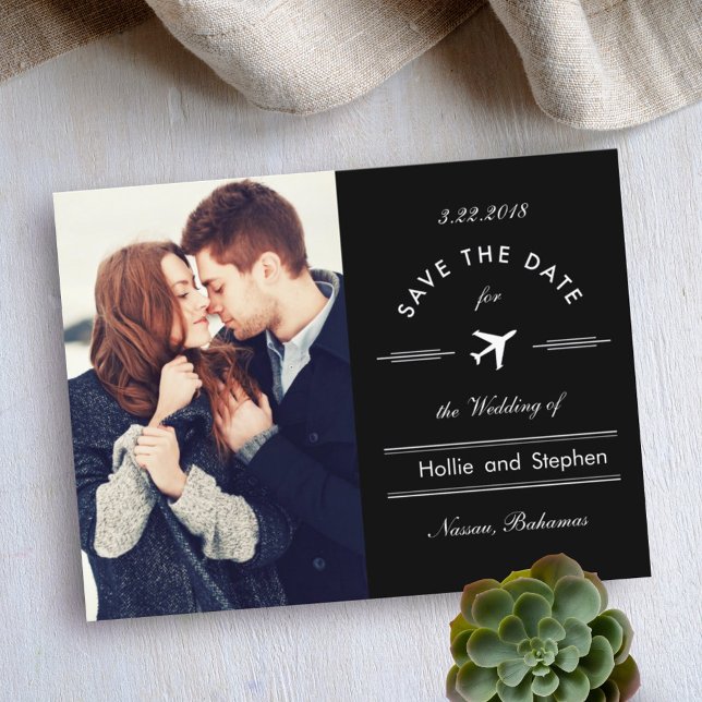 Aeroplane Destination the Date Postcard (Creator Uploaded)