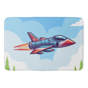 aeroplane/fighter jet bath mat