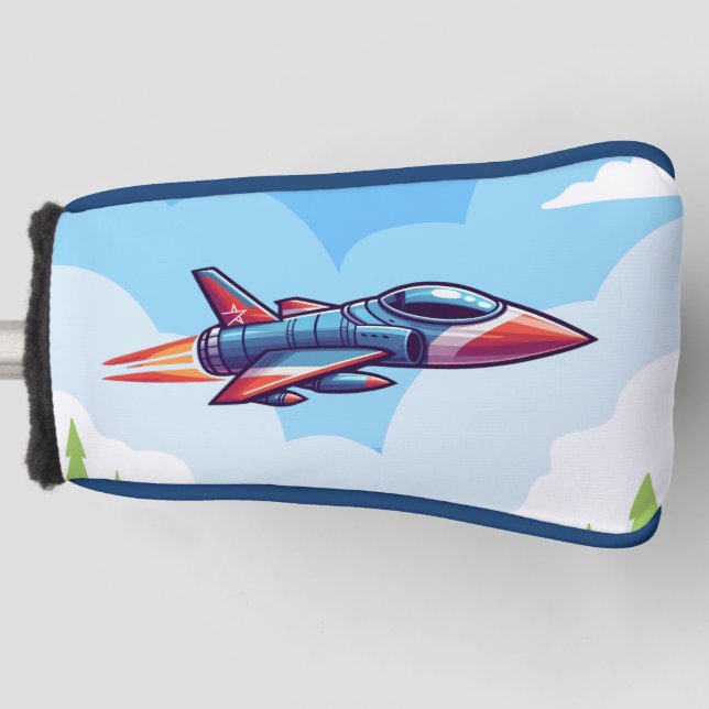 aeroplane/fighter jet golf head cover (Front)