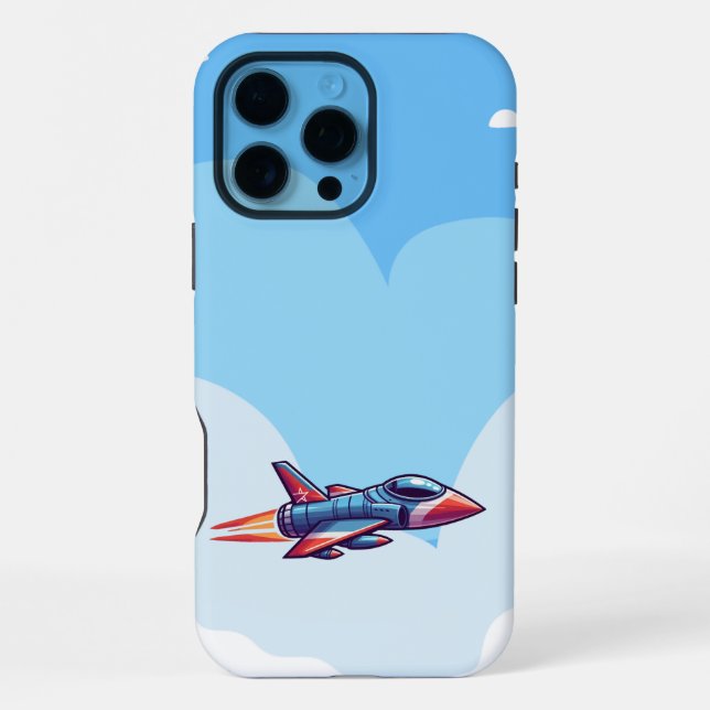 aeroplane/fighter jet iPhone case (Back)