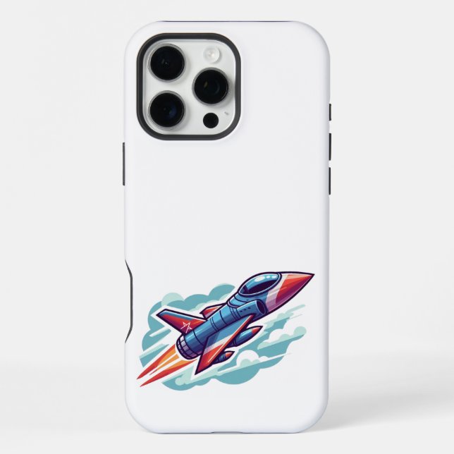 aeroplane/fighter jet iPhone case (Back)