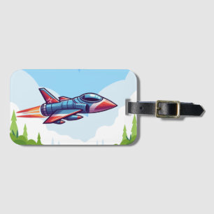 aeroplane/fighter jet luggage tag