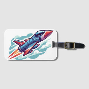 aeroplane/fighter jet luggage tag