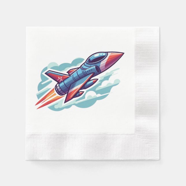aeroplane/fighter jet napkin (Front)