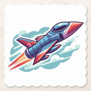 aeroplane/fighter jet paper coaster