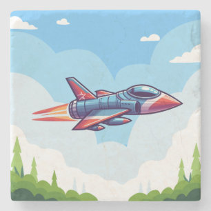 aeroplane/fighter jet stone coaster