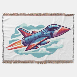 aeroplane/fighter jet throw blanket