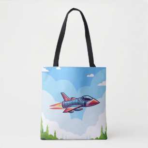 aeroplane/fighter jet tote bag