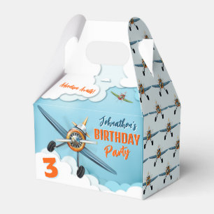 Aeroplane Fighter Pilot Birthday Favour Box