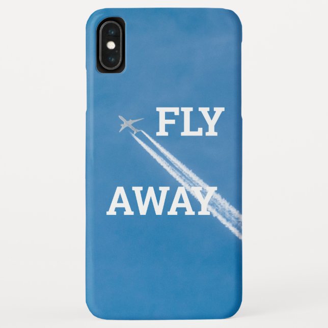 Aeroplane fly in the blue sky Case-Mate iPhone case (Back)