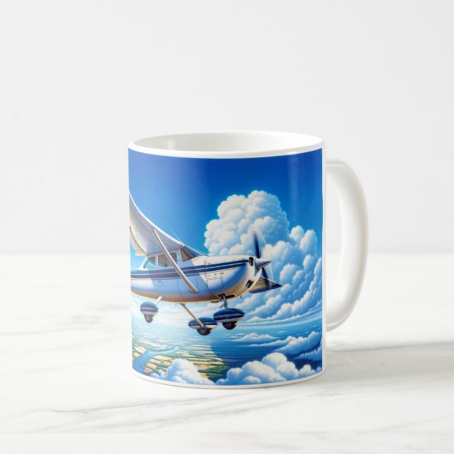 Aeroplane Flying, Cessna 152 Mug (Front Right)