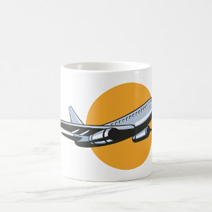 Aeroplane Flying Coffee Mug