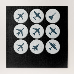 Aeroplane Flying Pilot Birthday Gift Idea Mum Dad Jigsaw Puzzle