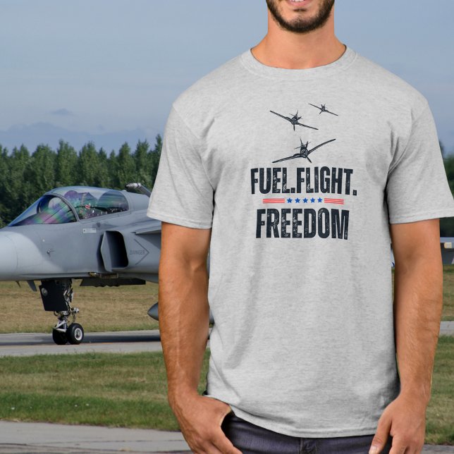 Aeroplane Fuel Flight Freedom Fun Aviation Simple T-Shirt (Creator Uploaded)