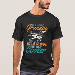 Aeroplane Gifts Pilot Grandpa Aeroplane Novelty  T-Shirt