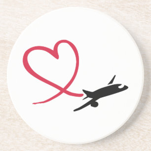 Aeroplane heart love coaster
