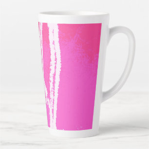 Aeroplane Heart Pink  Latte Mug