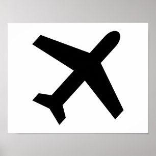 Aeroplane icon poster