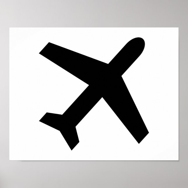 Aeroplane icon poster (Front)