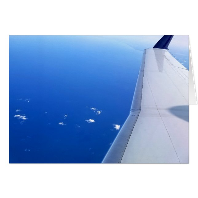 Aeroplane in Sky Photo Blank-Inside Card (Front Horizontal)