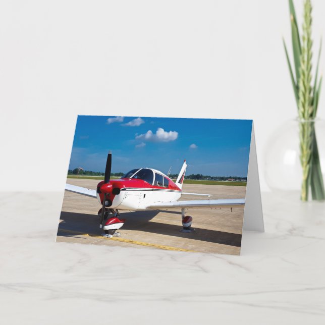 Aeroplane Inspirational Greeting Card (Front)