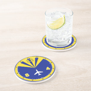 Aeroplane Instrument Design Coaster