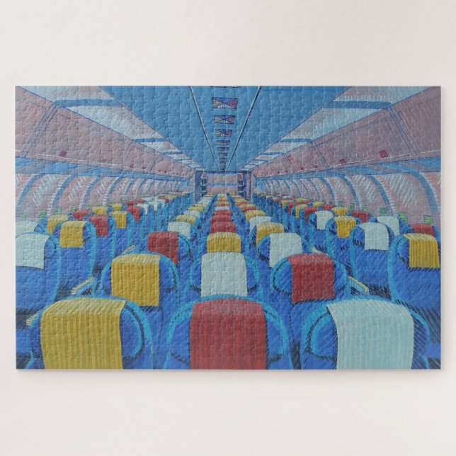 Aeroplane Interior (by Gregorio Undurraga) Jigsaw Puzzle (Horizontal)